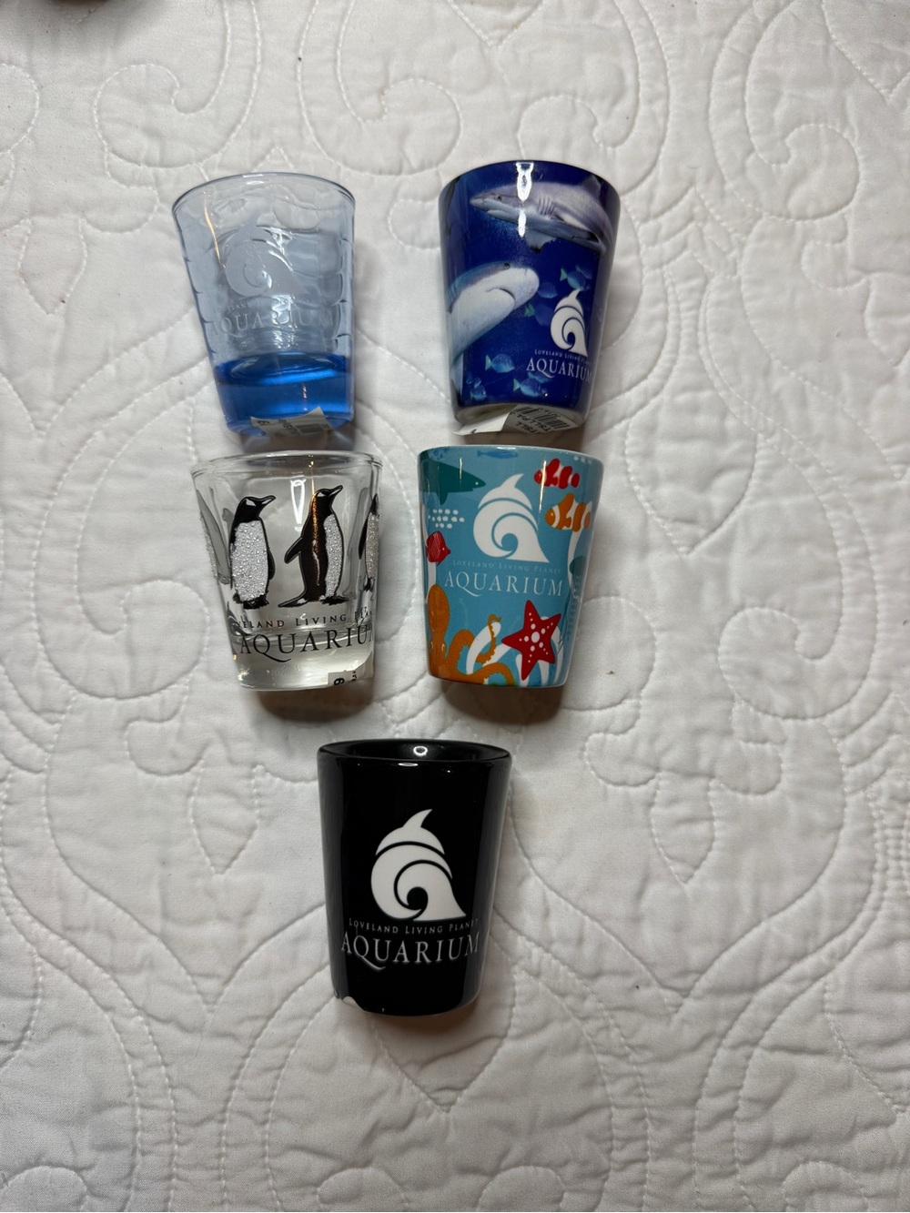 Loveland Living Planet Aquarium Souvenir Shot Glass Set